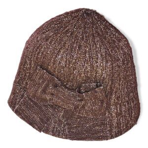 August Hat Co. Brown Silver Wool Blend Cap OS‎